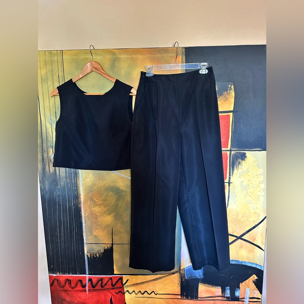 SHEIN Black Women's Two-Piece Set